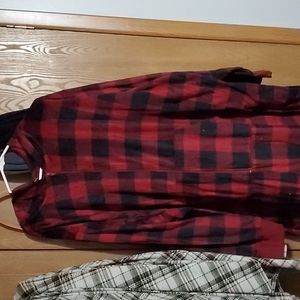 Buffalo Plaid Hoodie Onesie